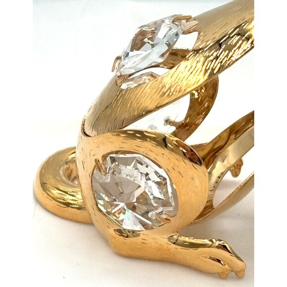 Swarovski Crystal Temptations 24K Plated Gold Dog Crystal Figurine Ornament NWT - Picture 12 of 16